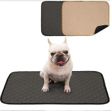 (Gray, S) Thickened Absorbent Deodorizing Soft Washable Dog Diaper Pads