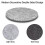 (Light gray) 12 Pack Light Gray Round Felt Coasters 3