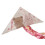 (Pink) Exquisite Colorful Triangle Cartoon Kite Durable Easy Fly Beginner Kids Adults 1