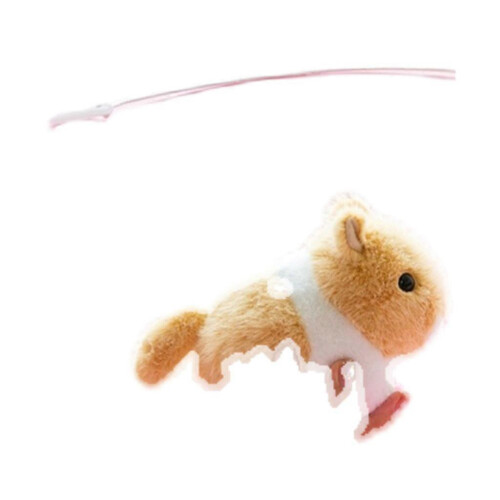 (Thread pulling rabbit) Mini peluche de conejo/cerdito/ratón para muñeca con suave algodón PP, mini juguete de cuerda. 2