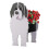 (Multicolor, Newfoundland Planters) Fioriera a forma di cane, facile da assemblare, per uso esterno e interno. 1