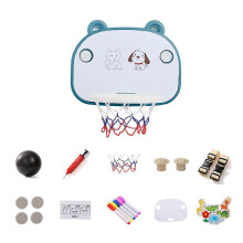 (Blue, Drawing board high matching) 1 juego de canasta de baloncesto de interior para niños pequeños, ideal para juegos y actividades familiares.