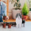 (Multicolor, Bull Terrier Planter) Fioriera a forma di cane, facile da assemblare, per uso esterno e interno. 3