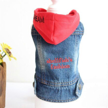 (M, style 7) Cat Denim Vest Puppy Jacket Casual Jeans Coat for Small Dogs Chihuahua French Bulldog