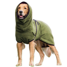 (Green, 3XL) New Pet Clothes Absorbent Outdoor Towel Puppy Dog Drying Robe Soft Sleepwear Coat Sellwell