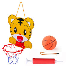 (Tiger) Set da basket per bambini, ideale per giochi all'aperto durante le feste.
