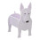 (Multicolor, Bull Terrier Planter) Fioriera a forma di cane, facile da assemblare, per uso esterno e interno. 4