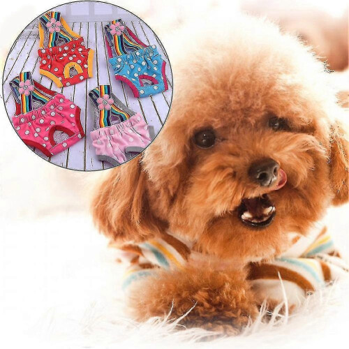 (Polka Dot Light Pink, S) Damen-Hundewindeln, Damen, gestreift, 2er-Pack 1