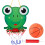 (Frog) Set da basket per bambini, ideale per giochi all'aperto durante le feste. 1