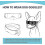 (Gold) Dog Goggles UV Protection Adjustable Straps Windproof Anti-fog for Small/Medium 3
