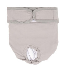 (grey, M) Talos Pet Underwear: mutandina fisiologica per cani femmina, impermeabile, lavabile ed elasticizzata, ideale per attività all'aperto.