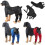 (Black, M) Adjustable Dog Elbow Knee Brace Protector Hind Leg Support 2