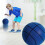 (Blue, 24CM) 2023 Silent Basketball Hush Handle Foam Indoor Dribbling Training 4