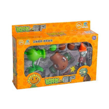 (686-4 B Set With Box) Juego de 15 juguetes originales de Plants vs Zombies 2 con catapulta para niños.