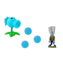 (686-1 B Set No Box) Juego de 15 juguetes originales de Plants vs Zombies 2 con catapulta para niños.