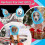 (Blue, L) Dog Fleece Winter Warm Hat with Ear Protection Solid Color Drawstring 3