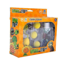 (686-8 F Set With Box) Juego de 15 juguetes originales de Plants vs Zombies 2 con catapulta para niños.