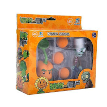(686-8 B Set With Box) Juego de 15 juguetes originales de Plants vs Zombies 2 con catapulta para niños.