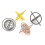 (Silver) High Quality Metal Gyroscope Science Educational Stress Relief Toy Gift 2