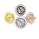 (Silver) High Quality Metal Gyroscope Science Educational Stress Relief Toy Gift 3