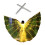 (Yellow) Bright LED Dance Wings with Telescopic Pole for Stage Performances 1