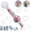 (Pink) Elastic Smog Bubble Machine Automatic Magic Smoke Bubble Blower Machine 1