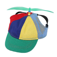 (Green, S) Colorful Pet Propeller Hat Sunproof Breathable Dog Baseball Hats Summer Outdoor