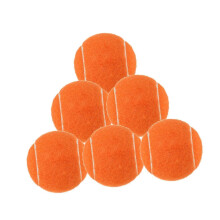 (Orange) Paquete de 6 pelotas de tenis resistentes al desgaste de 2,52" para principiantes, entrenamiento en interiores y exteriores, Yvan