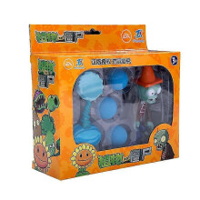 (686-8 C Set With Box) Juego de 15 juguetes originales de Plants vs Zombies 2 con catapulta para niños.