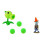 (686-1 A Set No Box) Set di 15 catapulte originali Plants vs Zombies 2 per bambini. 1