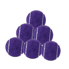 (Purple) Paquete de 6 pelotas de tenis resistentes al desgaste de 2,52" para principiantes, entrenamiento en interiores y exteriores, Yvan