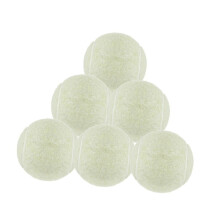 (White) Paquete de 6 pelotas de tenis resistentes al desgaste de 2,52" para principiantes, entrenamiento en interiores y exteriores, Yvan