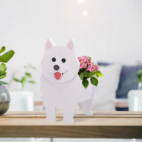 (Multicolor, Corgi Planter) Fioriera a forma di cane, facile da assemblare, per uso esterno e interno. 2