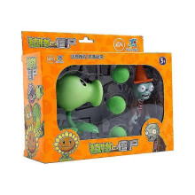 (686-1 A Set With Box) Juego de 15 juguetes originales de Plants vs Zombies 2 con catapulta para niños.