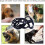 (Reflective black, 4XL) Soft Basket Dog Muzzle Secure Comfortable Fit Prevents Biting Chewing Barking 2