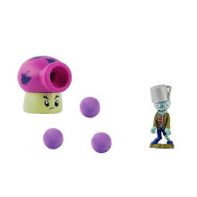 (686-1 C Set No Box) Juego de 15 juguetes originales de Plants vs Zombies 2 con catapulta para niños.