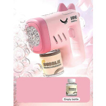 (10) Unicorn Electric Bubble Gun Automatic Soap Blower With Light Outdoor Party Kids Gift