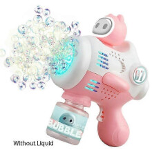 (9) Unicorn Electric Bubble Gun Automatic Soap Blower With Light Outdoor Party Kids Gift