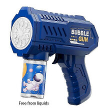 (6) Unicorn Electric Bubble Gun Automatic Soap Blower With Light Outdoor Party Kids Gift