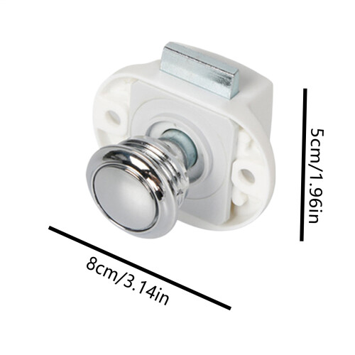 RV Entry Door Push Lock Zinc Alloy 1 Pack 1