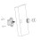 RV Entry Door Push Lock Zinc Alloy 1 Pack 4