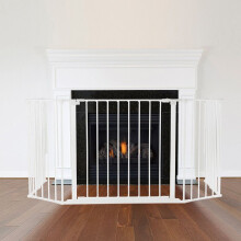 (82D x 104W cm) Safetots Multi Panel Fire Surround White