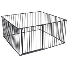 (144cm x 144cm, Black) Safetots Premium Multi Panel Play Den