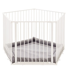(5 x 72cm, White) Safetots Premium Multi Panel Play Den with Mat
