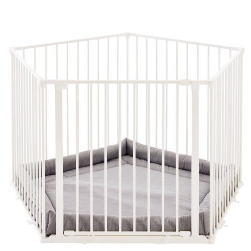 Safetots (5 x 72cm, White) Safetots Premium Multi Panel Play Den with Mat