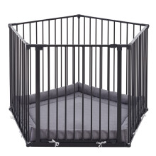 (5 x 72cm, Black) Safetots Premium Multi Panel Play Den with Mat