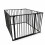 Safetots (92cm x 92cm, Black) Safetots Premium Multi Panel Play Den 1