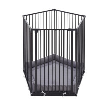 (5 x 72cm, Black) Safetots Extra Tall Play Pen with Mat, Pentagon