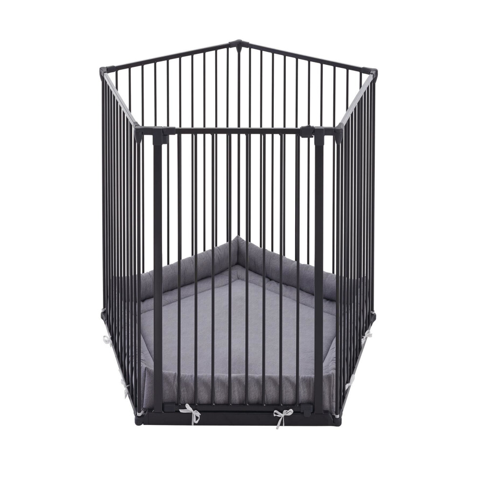 Safetots - Extra Tall Play Pen - Pentagon - 5 Panel - 105cm - Black - Image 2