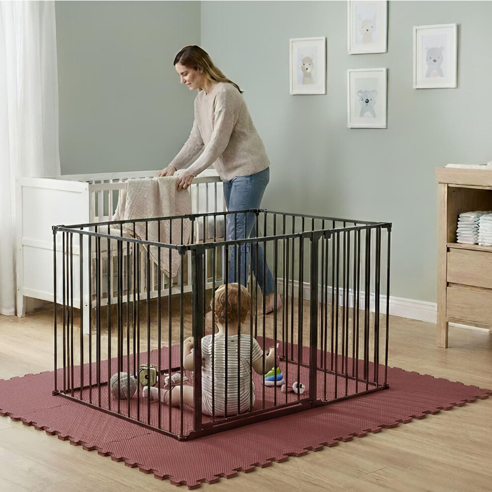 Safetots (Black, 72 X 105Cm) Play Den, 70Cm High, With Soft Foam Play Mat